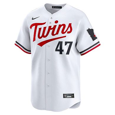Men's Nike Edouard Julien White Minnesota Twins Home Limited Player Jersey