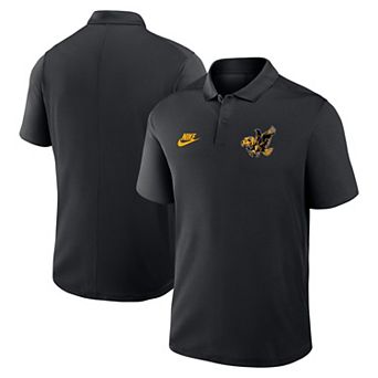 Men's Nike Black Iowa Hawkeyes Primetime Victory Legacy Vault Logo Performance Polo