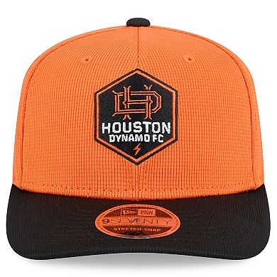 Men's New Era Orange/Black Houston Dynamo FC 2025 Jersey Hook 9SEVENTY Stretch-Snap Hat