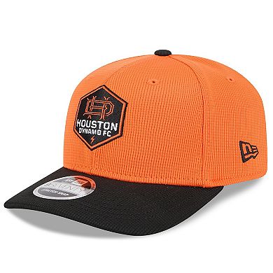 Men's New Era Orange/Black Houston Dynamo FC 2025 Jersey Hook 9SEVENTY Stretch-Snap Hat