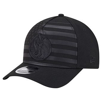 Men's New Era Black Dallas Mavericks Game Day Flag A-Frame 9FORTY Adjustable Hat