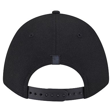 Men's New Era Black Dallas Mavericks Game Day Flag A-Frame 9FORTY Adjustable Hat