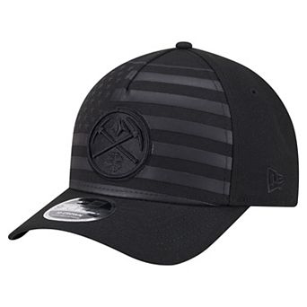 Men's New Era Black Denver Nuggets Game Day Flag A-Frame 9FORTY Adjustable Hat