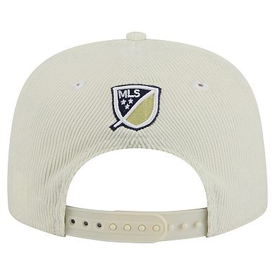 Men's New Era Cream Philadelphia Union 2025 Kickoff Snapback Golfer Hat