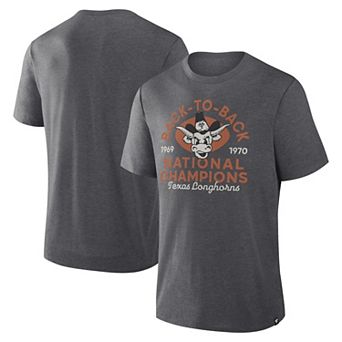 Men's Fanatics Charcoal Texas Longhorns Dynamic Showdown Tri-Blend T-Shirt