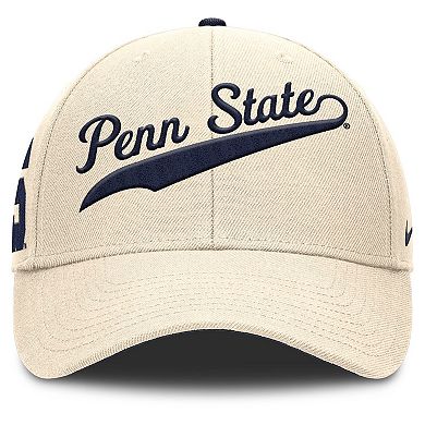 Men's Nike Natural Penn State Nittany Lions Primetime Rise Adjustable Hat