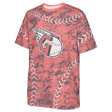 Youth Red Cleveland Guardians Slide Score Bold T-Shirt