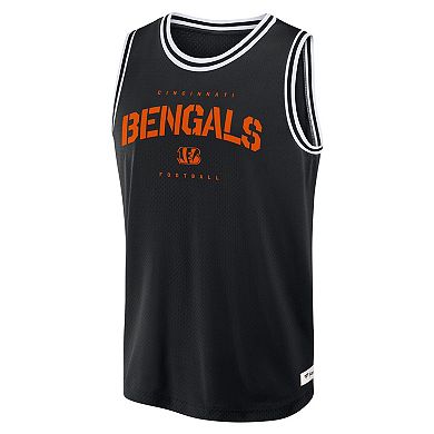 Men's Fanatics Black Cincinnati Bengals Elements Future Ground Jersey Tank Top