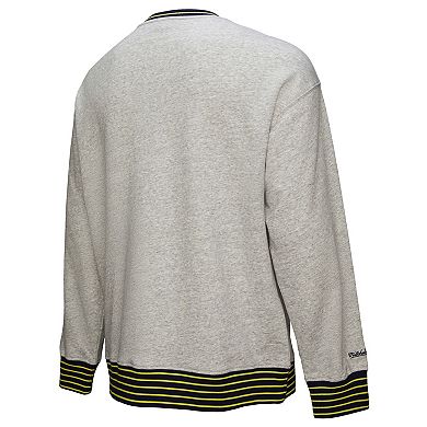 Men's Mitchell & Ness Heather Gray Nashville SC 2025 Jersey Hook Fleece Pullover Sweatshirt