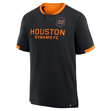 Men's Fanatics Black Houston Dynamo FC Stoppage Time Striker T-Shirt