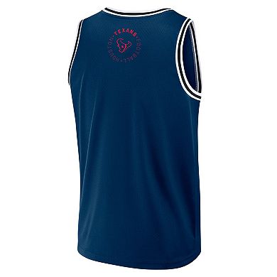 Men's Fanatics Navy Houston Texans Elements Future Ground Jersey Tank Top