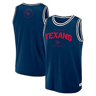 Men's Fanatics Navy Houston Texans Elements Future Ground Jersey Tank Top