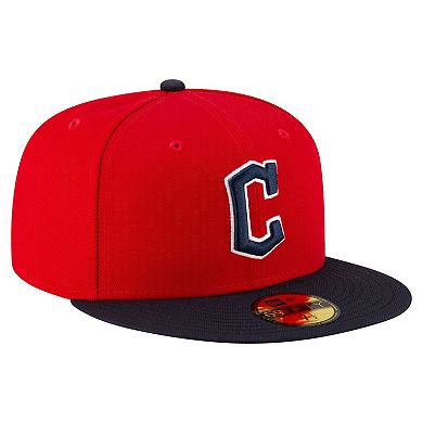Men's New Era Red/Black Cleveland Guardians Authentic Collection On Field 59FIFTY Fitted Hat