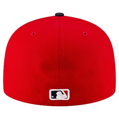 Men's New Era Red/Black Cleveland Guardians Authentic Collection On Field 59FIFTY Fitted Hat