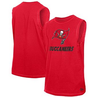 Men's New Era Red Tampa Bay Buccaneers Leisure Collection Tank Top