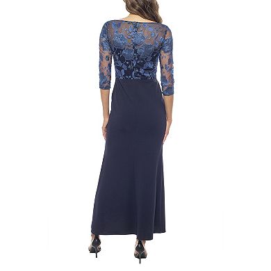 Women's Marina Embroidered Ruffle Long Dress