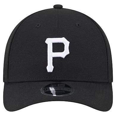 Men's New Era Black Pittsburgh Pirates Player Replica 9FORTY Adjustable Hat