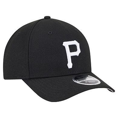 Men's New Era Black Pittsburgh Pirates Player Replica 9FORTY Adjustable Hat