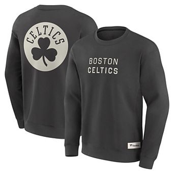 Men's Fanatics Gray Boston Celtics Elements Future Ground Lettering Pullover Sweatshirt