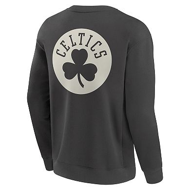 Men's Fanatics Gray Boston Celtics Elements Future Ground Lettering Pullover Sweatshirt