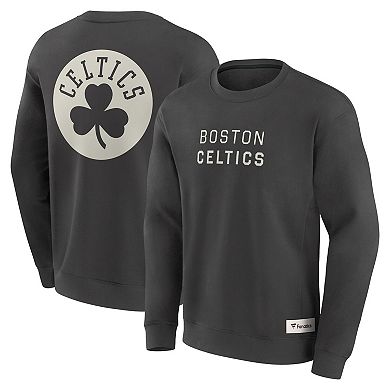 Men's Fanatics Gray Boston Celtics Elements Future Ground Lettering Pullover Sweatshirt