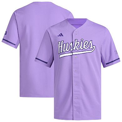 Men's adidas Purple Washington Huskies Replica Baseball Jersey