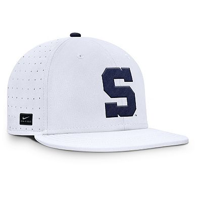 Men's Nike White Penn State Nittany Lions On-Field Dugout True Performance Fitted Hat