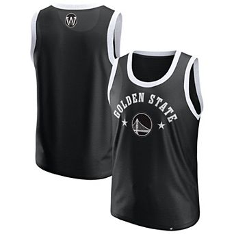 Men's Fanatics Black Golden State Warriors Mesh Tank Top