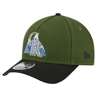 Men's New Era Dark Green Colorado Rockies City Feature 9FORTY A-Frame Adjustable Hat
