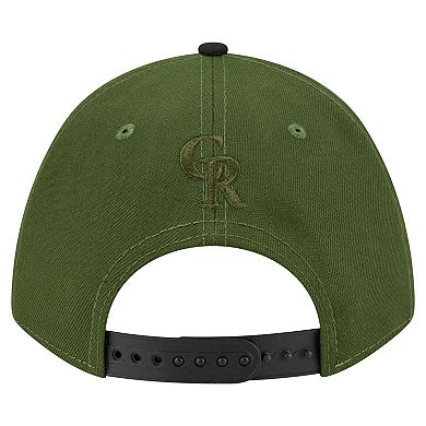 Men's New Era Dark Green Colorado Rockies City Feature 9FORTY A-Frame Adjustable Hat