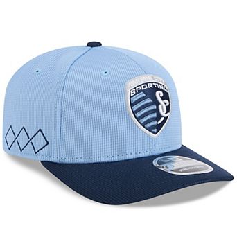 Men's New Era Sky Blue/Navy Sporting Kansas City 2025 Jersey Hook 9SEVENTY Stretch-Snap Hat