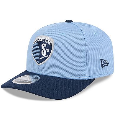 Men's New Era Sky Blue/Navy Sporting Kansas City 2025 Jersey Hook 9SEVENTY Stretch-Snap Hat