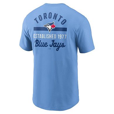 Men's Nike Powder Blue Toronto Blue Jays 2-Hit T-Shirt