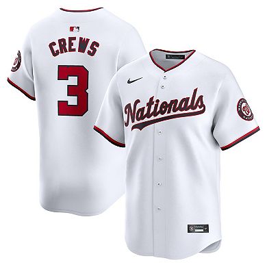 Men's Nike Dylan Crews White Washington Nationals Home Limited Player Jersey