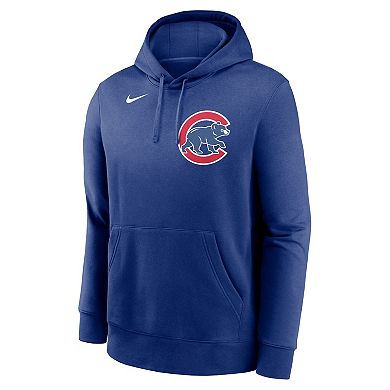 Men's Nike Dansby Swanson Royal Chicago Cubs Player Name & Number Club Pullover Hoodie