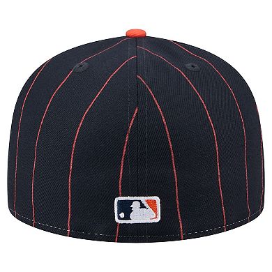 Men's New Era Navy Houston Astros Pinstripe 59FIFTY Fitted Hat
