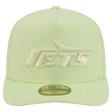 Men's New Era Green New York Jets Color Pack A-Frame 59FIFTY Fitted Hat