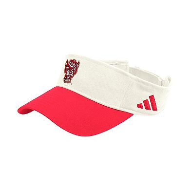Unisex adidas White NC State Wolfpack Dugout Adjustable Visor