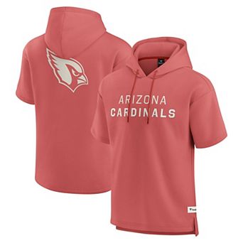 Men's Fanatics Red Arizona Cardinals Elements Future Ground Lettering Short Sleeve Pullover Hoodie