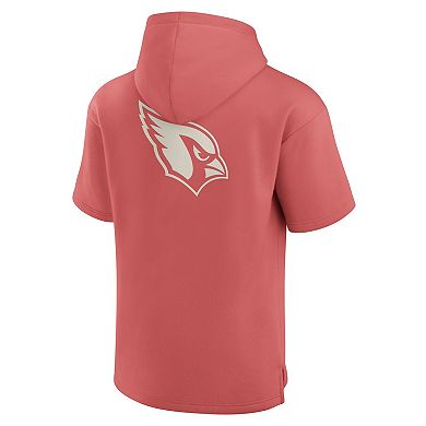 Men's Fanatics Red Arizona Cardinals Elements Future Ground Lettering Short Sleeve Pullover Hoodie