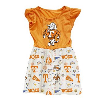 Toddler Wes & Willy Tennessee Orange Tennessee Volunteers Vault Princess Dress