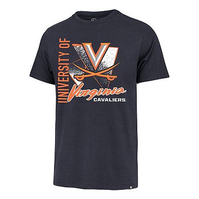Men's '47 Navy Virginia Cavaliers Side Arm Franklin T-Shirt