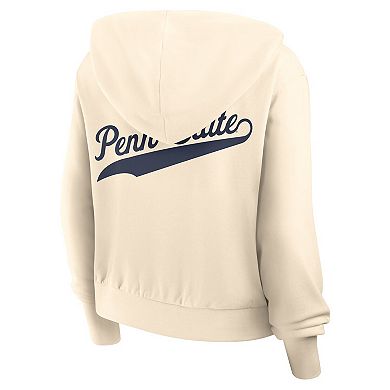 Women's Nike Cream Penn State Nittany Lions Chill Midi Full-Zip Hoodie