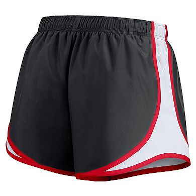 Women's Nike Black Georgia Bulldogs Spring Break Tempo Performance Shorts