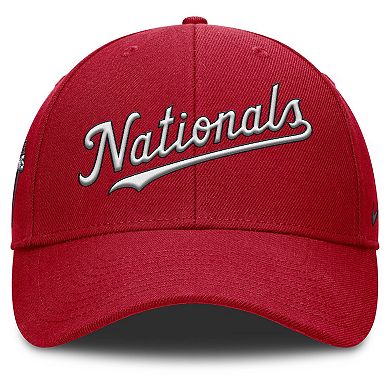 Men's Nike Red Washington Nationals Rise Gaberdine Adjustable Hat
