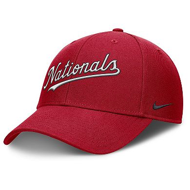 Men's Nike Red Washington Nationals Rise Gaberdine Adjustable Hat