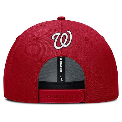Men's Nike Red Washington Nationals Rise Gaberdine Adjustable Hat