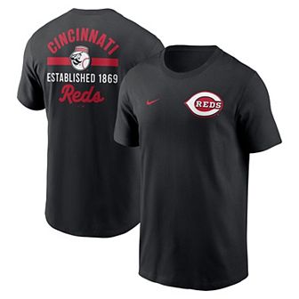 Men's Nike Black Cincinnati Reds 2-Hit T-Shirt