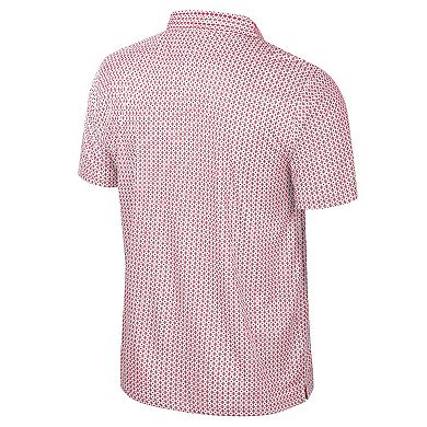 Men's Colosseum Scarlet Ohio State Buckeyes Big & Tall Marty Rival Polo