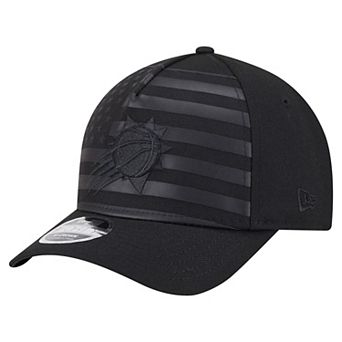 Men's New Era Black Phoenix Suns Game Day Flag A-Frame 9FORTY Adjustable Hat